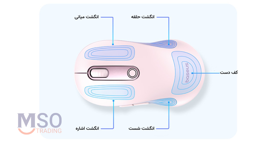 موس بی سیم بیسوس مدل BS-F02